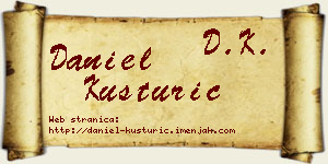Daniel Kusturić vizit kartica
